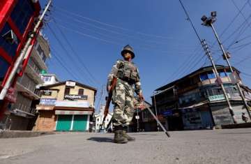 Policeman, Police Check-post, Kashmir