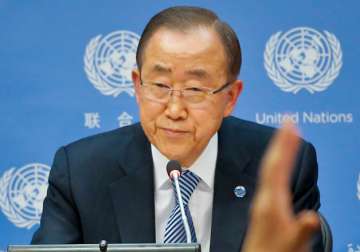 Ban Ki-moon during his final press conference at UN headquarters.