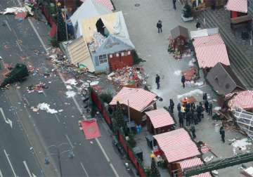 Officials visit the site of the attack in Berlin

