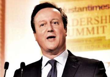 Former British prime minister David Cameron 