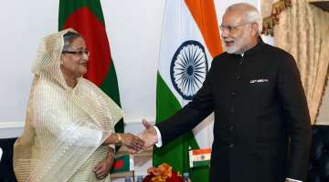 Hasina Wazed with PM Modi
