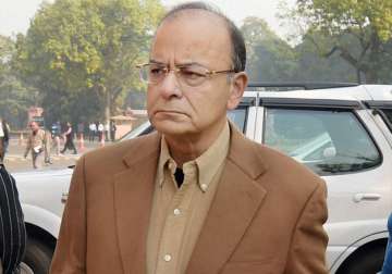  Arun Jaitley arrives at Parliament House in New Delhi on Tuesday