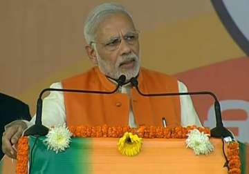 PM Modi addresses BJP’s ‘parivartan rally’ in Moradabad