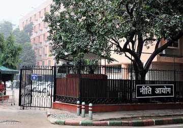 File pic - An outside view of NITI Aayog office in New Delhi 