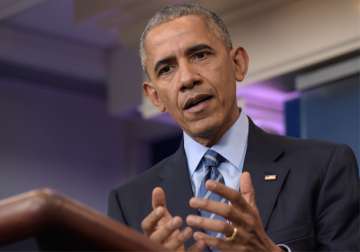 Obama speaks during a news conference on Friday in the briefing room of WH
