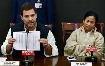 Rahul, Mamata launch double attack on PM at Opposition meet