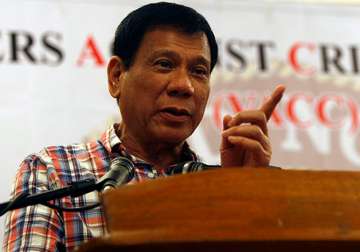 File pic - Philippines President Rodrigo Duterte