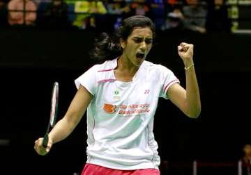 PV Sindhu reacts during a match against Tai Tzu Ying at Hong Kong Open