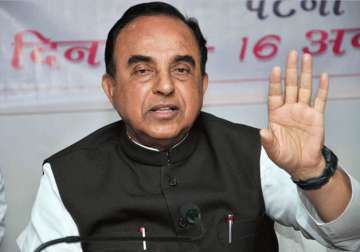 File pic of BJP leader Subramanian Swamy