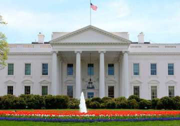 An outside view of White House