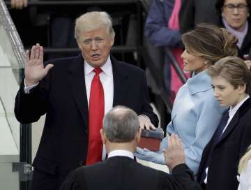 Donald Trump inauguration day highlights