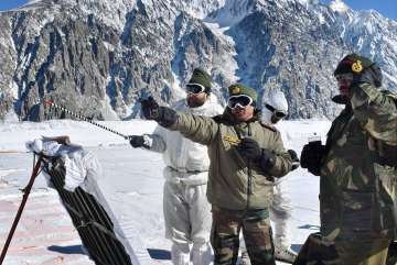 File photo of Indian Army soldiers at Siachen Glacier