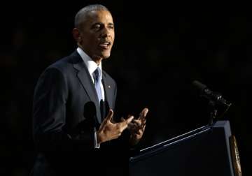 Barack Obama speaks at McCormick Place in Chicago

