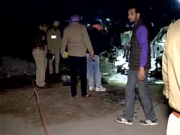 Three killed in car blast at Maur Mandi in Bathinda