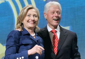 File pic - Bill Clinton and Hillary Clinton