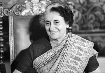 File pic of former Indian PM Indira Gandhi 