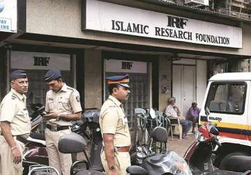 File pic - Police outside IRF office in Mumbai 