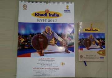 PM Modi seen on 2017 Khadi Udyog calendar and diary instead of Mahatma Gandhi