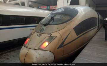 Bullet trains turn brown in China