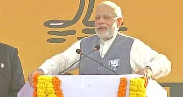 PM Modi addressing election rally in Goa