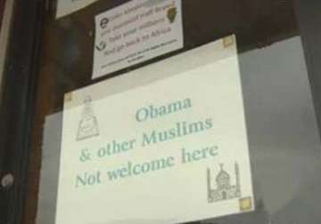 ‘Obama & other Muslims not welcome here’: New Mexico store’s racist sign sparks 