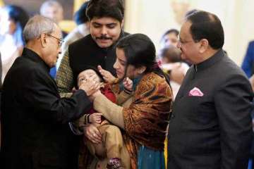 President Pranab Mukherjee launches Pulse Polio Programme 2017