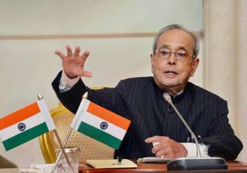 File pic of President Pranab Mukherjee