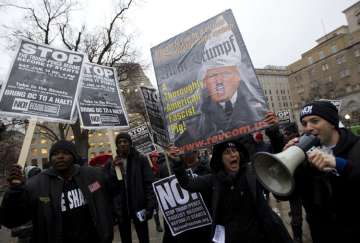inauguration, protests, Donald Trump, immigrants