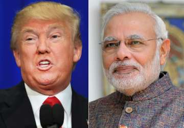 File pic - US President Donald Trump and PM Narendra Modi 