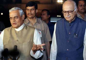 File pic - Atal Bihari Vajpayee and LK Advani 