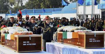 Army Chief Gen Bipin Rawat pays tribute to soldiers martyred in JK on Tuesday