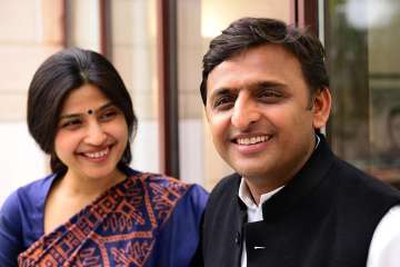 Akhilesh Yadav with Dimple