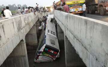 Andhra Pradesh: 7 dead, 30 injured as bus falls into canal