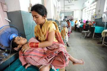 A child undergoing treatment at a hospital in Muzaffarpur in Bihar