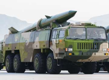 Medium-range DF-16 featured in a video posted on Defense Ministry's website