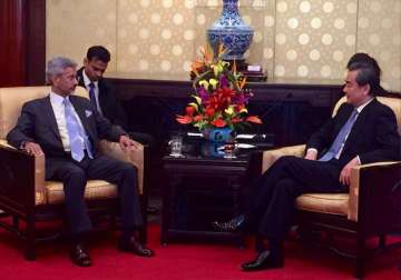 S Jaishankar meets Chinese Foreign Minister Wang Yi in Beijing 