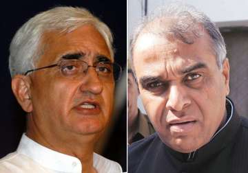 File pic - Salman Khurshid and Jagdambika Pal