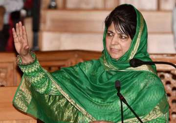 File pic of Jammu and Kashmir CM Mehbooba Mufti 