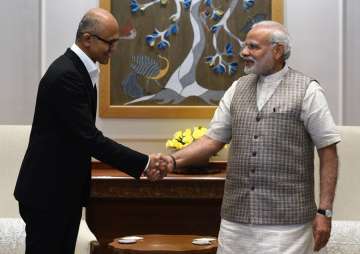 Microsoft CEO Satya Nadella met PM Modi today