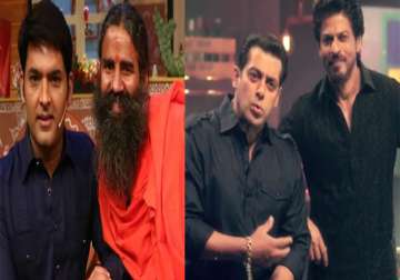 Kapil Sharma, Baba Ramdev, Salman Khan, Shah Rukh Khan