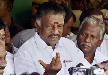 File pic - Tamil Nadu’s outgoing Chief Minister O Panneerselvam