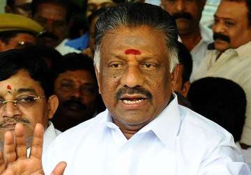 File pic of O Panneerselvam 