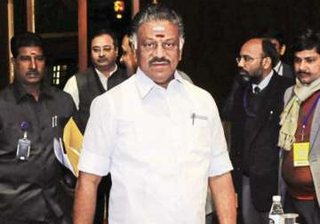 File pic - TN caretaker Chief Minister O Panneerselvam