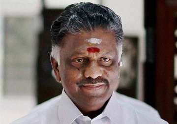 File pic of O Panneerselvam