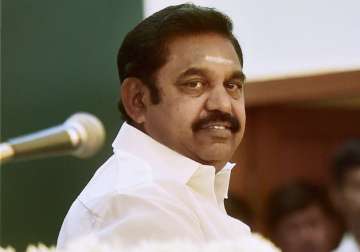 File pic of Tamil Nadu CM Palaniswami