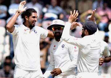 File pic - Indian players on the final day of one-off Test against Bangladesh