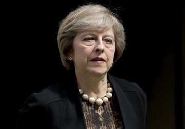 File pic of British Prime Minister Theresa May