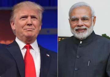 File pic - Donald Trump and Narendra Modi