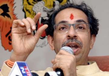 Uddhav Thackeray addresses a press conference on party's win in BMC polls