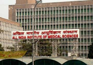 File pic - An outside view of AIIMS building 